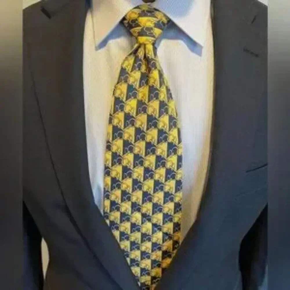 Paolo Gucci Horsebit Silk Tie: Archival Vintage Ties for Men